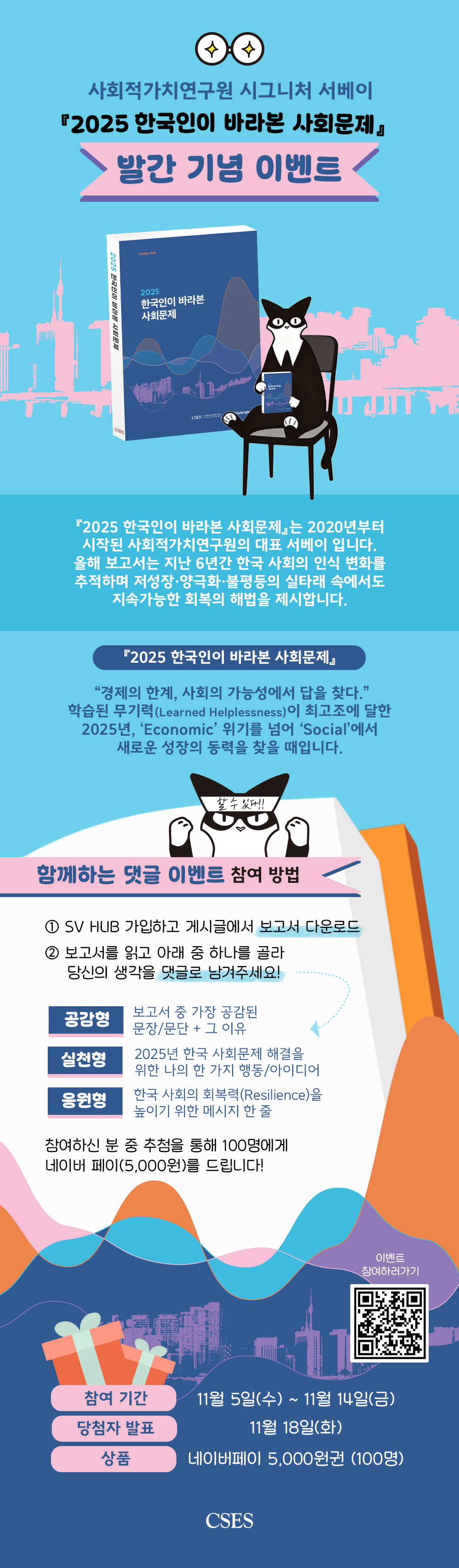 [사회적가치연구원] SV Hub - 2025 한국인이 바라본 사회문제 발간 이벤트!